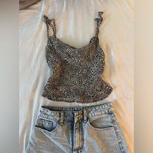 Boutique cheetah print top